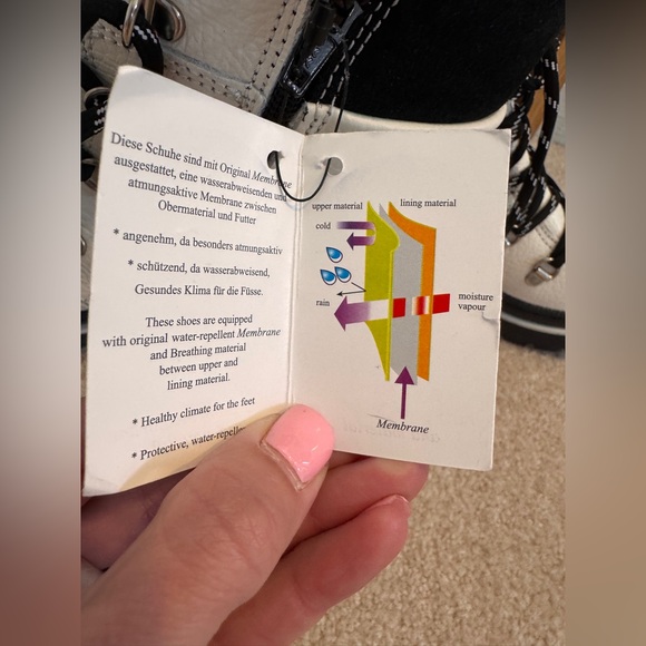 Women’s Eric Michael White Leather Combat Boots Size 41 NWT - Picture 7 of 9